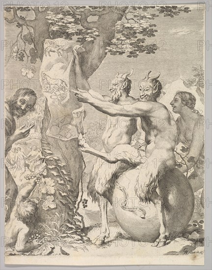 Satyrs, before 1645. Creator: Claude Mellan.