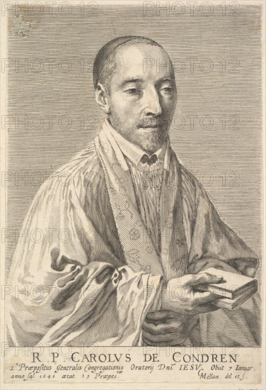 Le Père Charles de Condren. Creator: Claude Mellan.