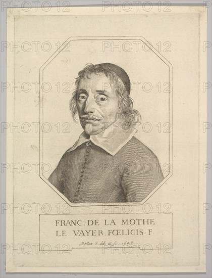 François de La Mothe Le Vayer, 1648. Creator: Claude Mellan.