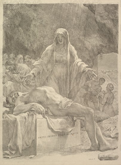 Lamentation, 1683. Creator: Claude Mellan.