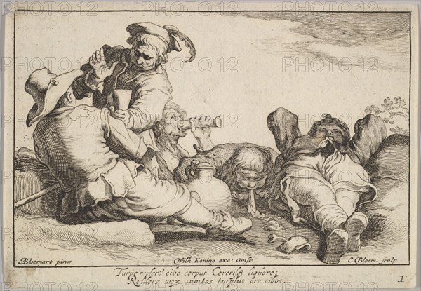 Pleasures of Occupation. Creator: Cornelis Bloemaert.