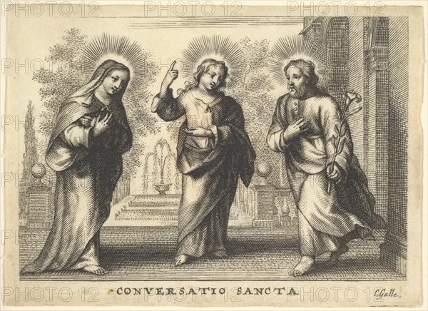 Conversatio sancta. Creator: Cornelis Galle I.