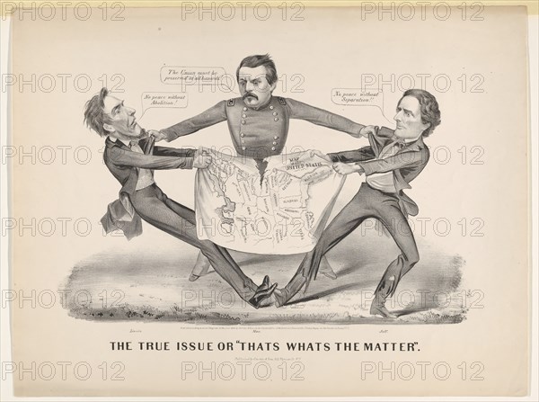 The True Issue or "Thats Whats the Matter", 1864. Creator: Currier and Ives.