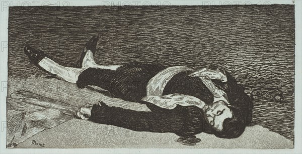 Dead Toreador, 1867-68. Creator: Edouard Manet.