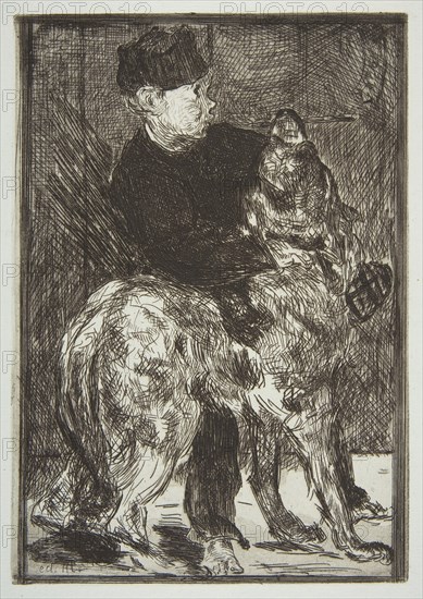 Boy and Dog, 1862. Creator: Edouard Manet.