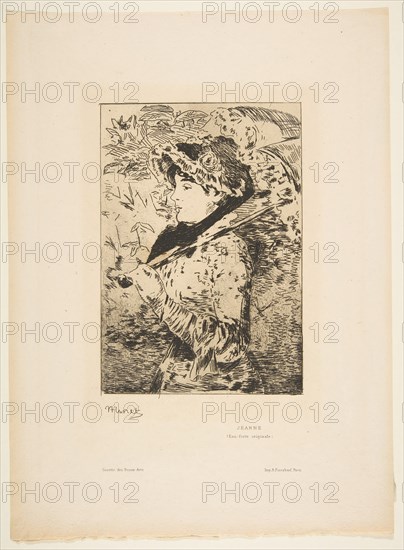 Jeanne, 1882. Creator: Edouard Manet.