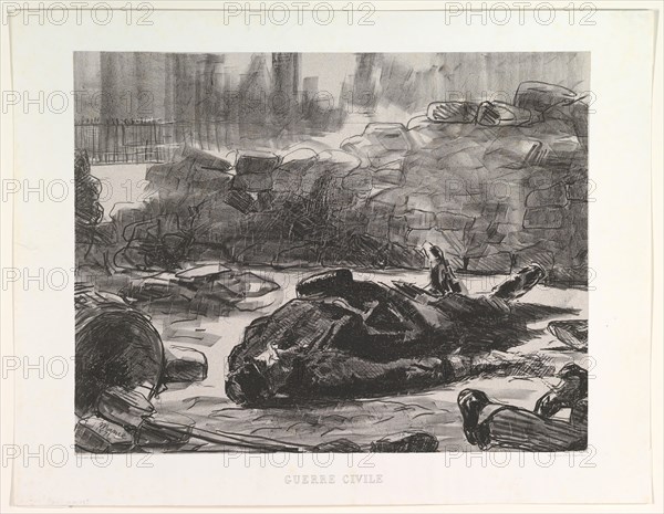 Civil War (Guerre Civile), 1871-73, published 1874. Creator: Edouard Manet.