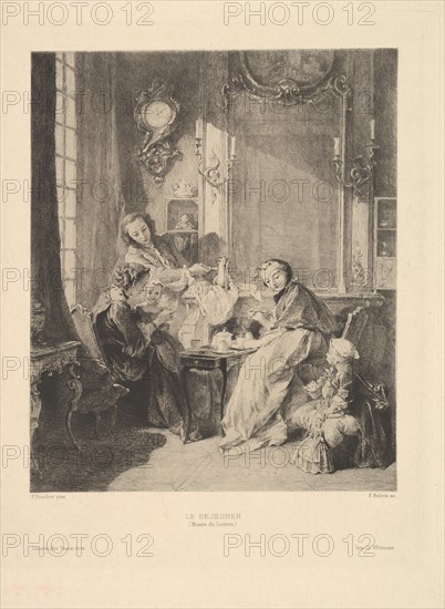 Breakfast, 1897. Creator: Emile Boilvin.
