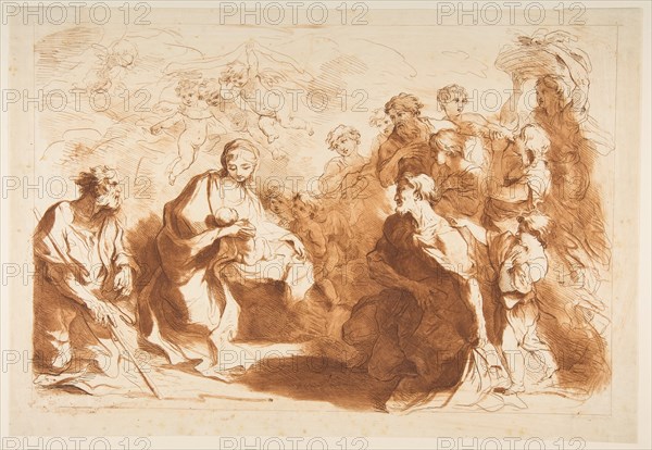 The Adoration of the Shepherds, before 1764. Creator: Francesco Bartolozzi.