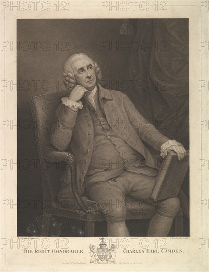 The Right Honorable Charles Pratt, 1st Earl Camden, Lord Chancellor, 1795. Creator: Francesco Bartolozzi.