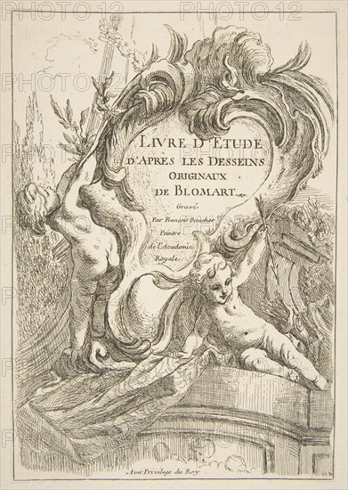 Title Page, 1753. Creator: Francois Boucher.