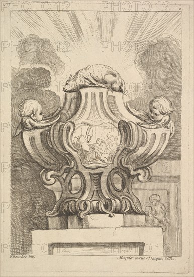 Design for an Urn, 1725-72. Creator: Gabriel Huquier.