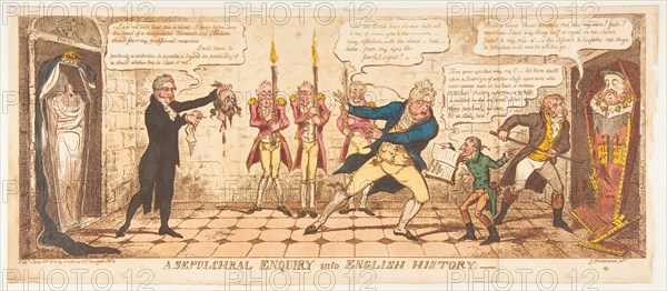 A Sepulchral Enquiry into English History, June 1, 1813. Creator: George Cruikshank.