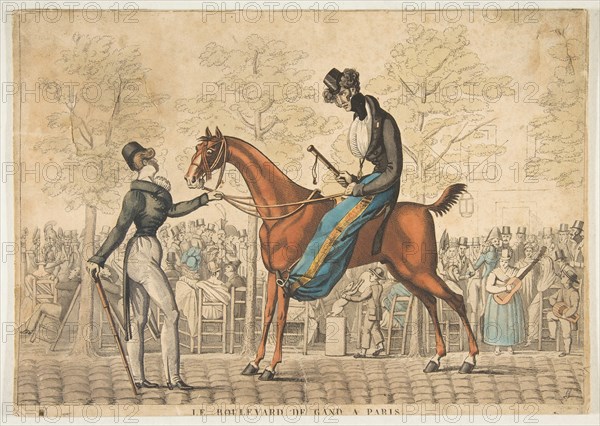 Le Boulevard de Gand à Paris, 19th century. Creator: Georges Jacques Gatine.