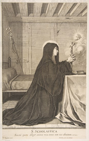 St. Scholastica. Creator: Gilles Rousselet.