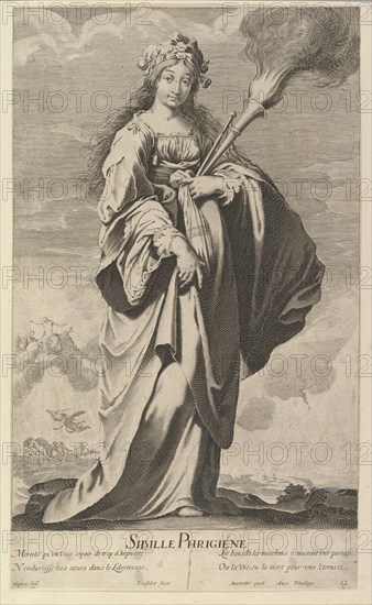 Sibylle Phrygienne, ca. 1635. Creators: Gilles Rousselet, Abraham Bosse.