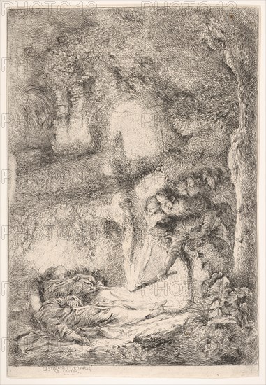 Finding the bodies of Saints Peter and Paul, ca. 1647-51. Creator: Giovanni Benedetto Castiglione.