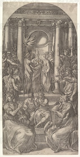 The Marriage of the Virgin, ca. 1525. Creator: Giovanni Jacopo Caraglio.