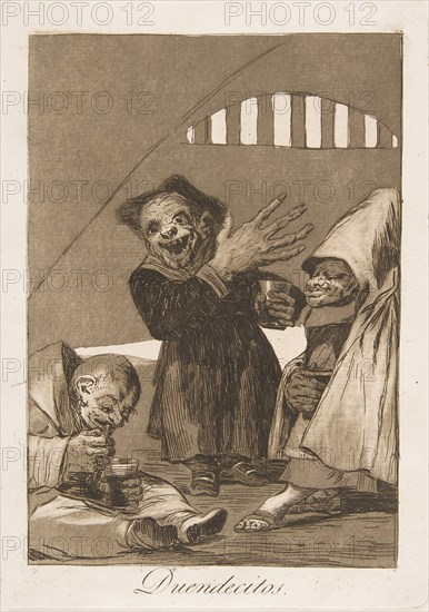 Plate 49 from 'Los Caprichos': Hobgoblins