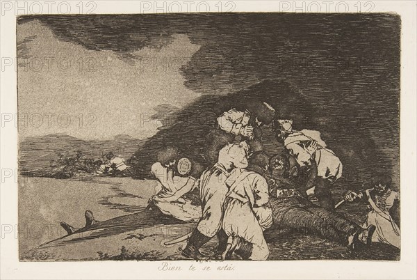 Plate 6 from 'The Disasters of War'