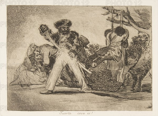Plate 31 from 'The Disasters of War' (Los Desastres de la Guerra): 'That'..., 1810 (published 1863). Creator: Francisco Goya.