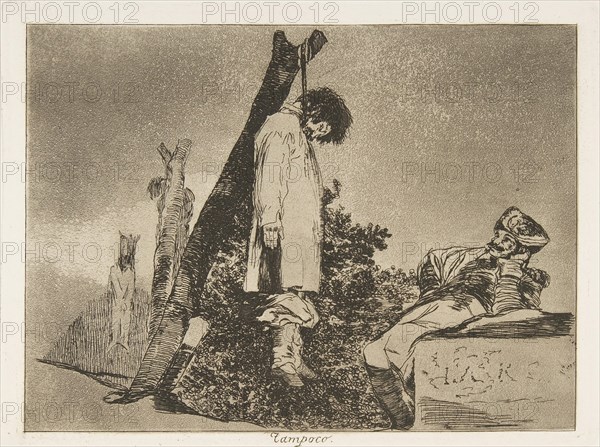 Plate 36 from 'The Disasters of War' (Los Desastres de La Guerra): 'Not [..., 1810 (published 1863). Creator: Francisco Goya.