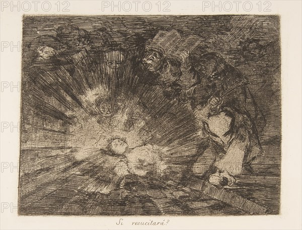 Plate 80 from 'The Disasters of War' (Los Desastres de la Guerra): 'Wil..., 1810-20, published 1863. Creator: Francisco Goya.