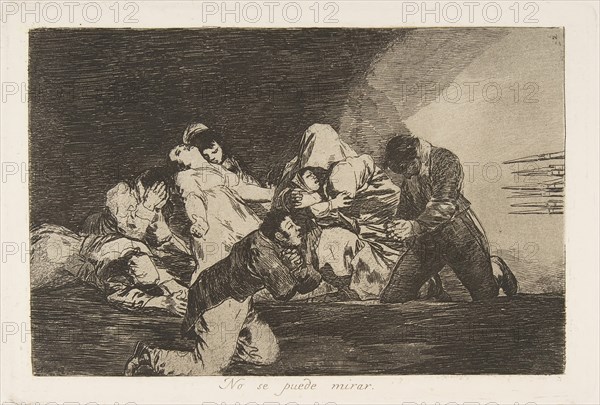 Plate 26 from 'The Disasters of War' (Los Desastres de la Guerra): 'One..., 1810-20, published 1863. Creator: Francisco Goya.