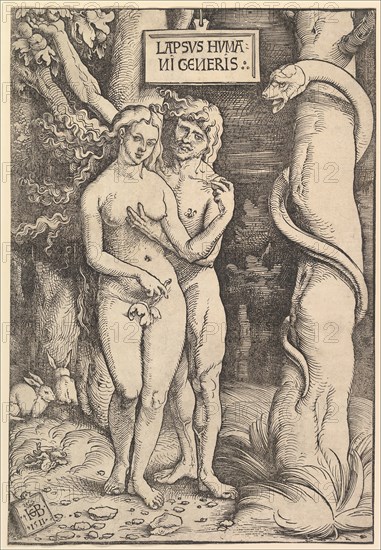 Adam and Eve, 1511. Creator: Hans Baldung.