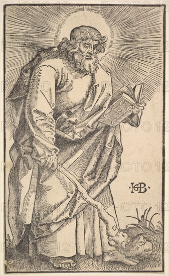 St. Judas Thaddaeus from Christ and the Apostles, 1519. Creator: Hans Baldung.