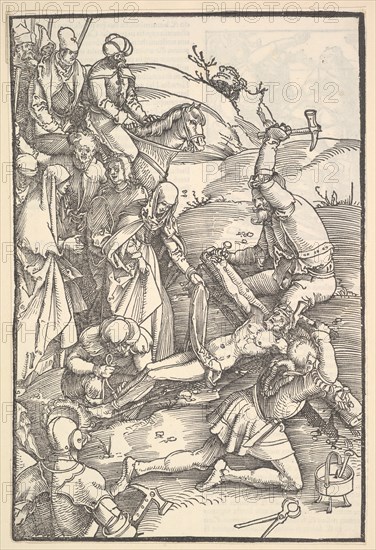 Christ Nailed to the Cross; verso: Christ Nailed to the Cross, from Speculum Passionis Dom..., 1507. Creator: Hans Baldung.