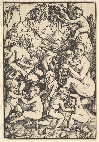Two Mothers with Children
