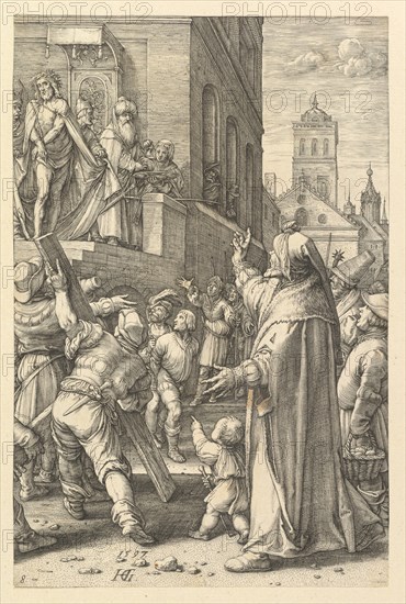 Ecce Homo, from The Passion of Christ, 1597. Creator: Hendrik Goltzius.