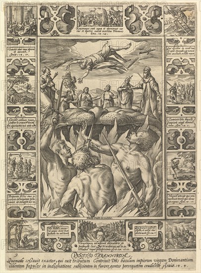 Punitio Tirannorum, from Allegories of the Christian Faith, from Christian and Profane Allegor.... Creator: Hendrik Goltzius.