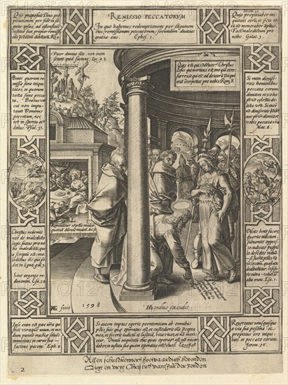 Remissio Peccatorum, from the Allegories on the Christian Creed, 1598. Creator: Hendrik Goltzius.