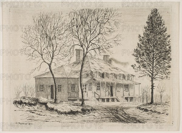 Somerindyck House (from Scenes of Old New York), 1870. Creator: Henry Farrer.
