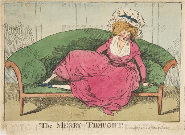 The Merry Thought, April 16, 1787. Creator: Attributed to Henry Kingsbury