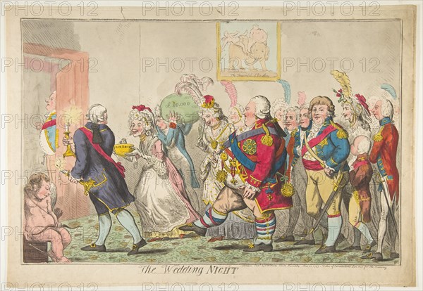 The Wedding Night, May 20, 1797. Creator: Isaac Cruikshank.