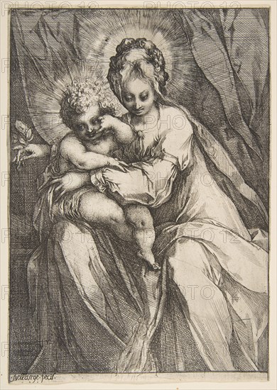 Madonna with a Rose, 1595-1616. Creator: Jacques Bellange.