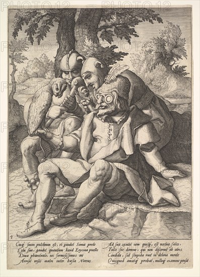 The Wisdom of Fools, from Six Proverbs. Creator: Jacques de Gheyn II.