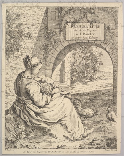 Frontispiece, mid to late 18th century. Creator: Jacques Gabriel Huquier.