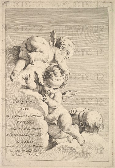 Frontispiece, mid to late 18th century. Creator: Jacques Gabriel Huquier.