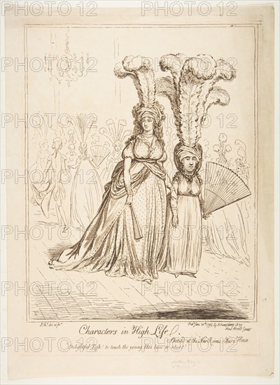 Characters in High Life, June 20, 1795. Creator: James Gillray.