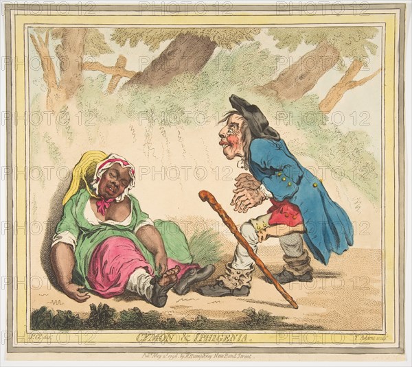 Cymon and Iphigenia, May 2, 1796. Creator: James Gillray.