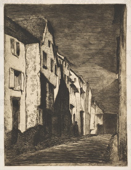 Street at Saverne, 1858. Creator: James Abbott McNeill Whistler.