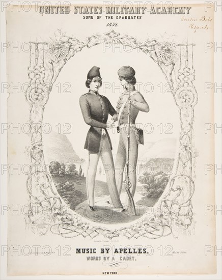 United States Military Academy: Song of the Graduates, 1852. Creator: Sarony & Co.