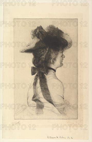 The Rubens Hat, 1875. Creator: James Tissot.