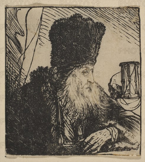 Philosopher with an Hourglass, 1620-74. Creator: Jan Lievens.