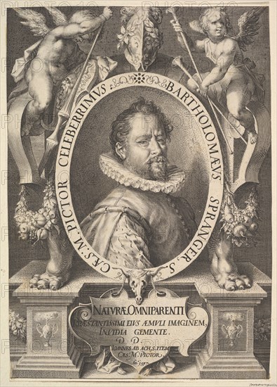 Portrait of Bartholomeus Spranger, ca. 1616. Creator: Jan Muller.
