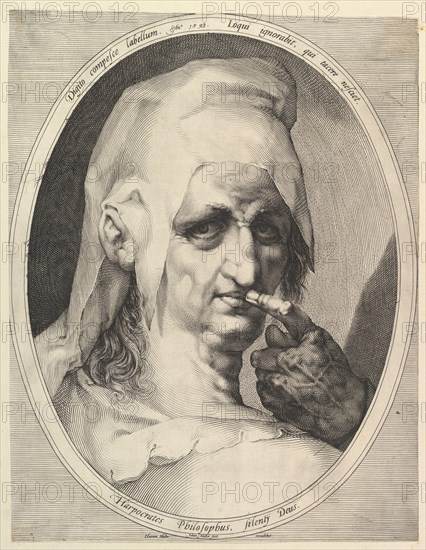 Harpocrates, Philosopher, ca. 1611. Creator: Jan Muller.